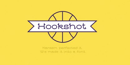 Hookshot Font Poster 3