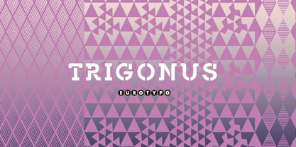 Trigonus Font Poster 2