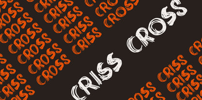 Criss Cross Font Poster 1