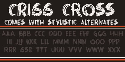 Criss Cross Font Poster 2