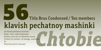 Titla Brus Font Poster 2