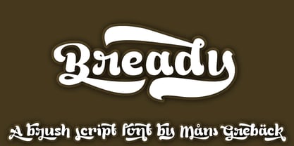 Bready Font Poster 3