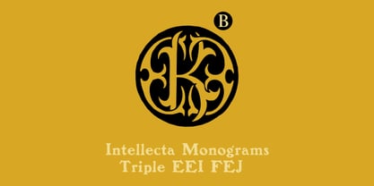 Intellecta Monograms Fuente Póster 19