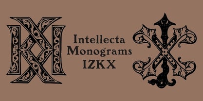 Intellecta Monograms Fuente Póster 25