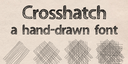 Crosshatch Font Poster 1