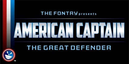 American Captain Font Poster 2