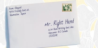 Right Hand Font Poster 2
