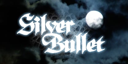 Silver Bullet BB Font Poster 1