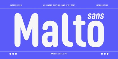 Malto Font Poster 1