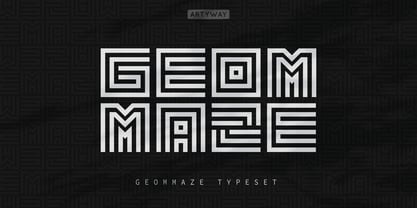 Geommaze Font Poster 1