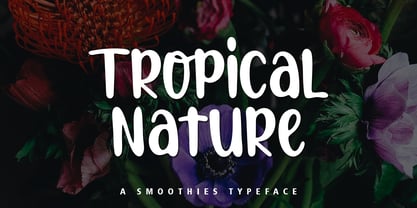 Nature tropicale Police Poster 1