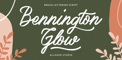 Bennington Glow Font Poster 1