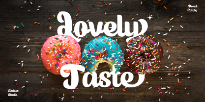 Donut Catchy Font Poster 3