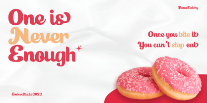 Donut Catchy Font Poster 2