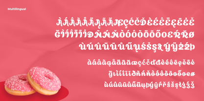 Donut Catchy Font Poster 8