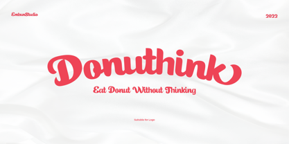 Donut Catchy Font Poster 4
