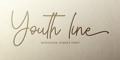 Youth Line Font Poster 1