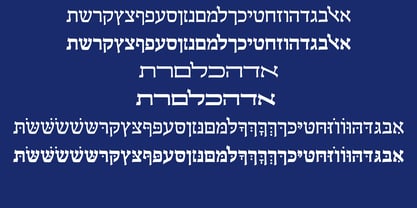 Hebrew Sefer Std Font Poster 2