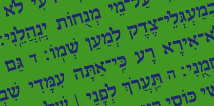 Hebrew Sefer Std Font Poster 1