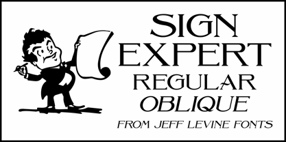 Sign Expert JNL Font Poster 1