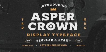 Asper Crown Font Poster 1