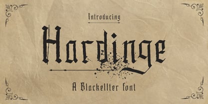 Hardinge Font Poster 1