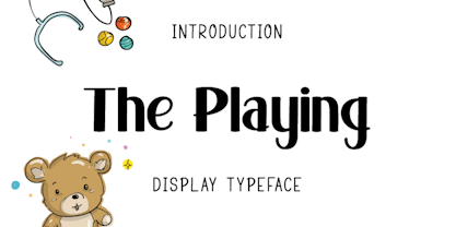 The Playing Font Poster 1