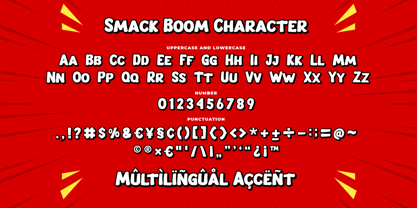 Smack Boom Font Poster 6