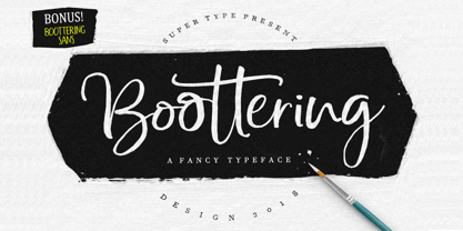 Boottering Font Poster 1