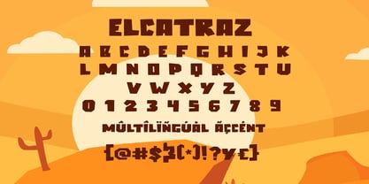 Elcatraz Font Poster 5