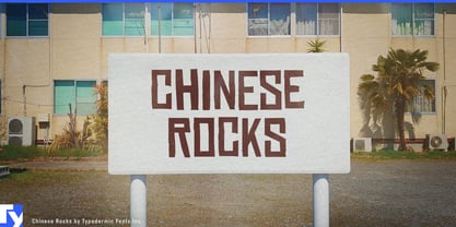 Chinese Rocks Font Poster 1
