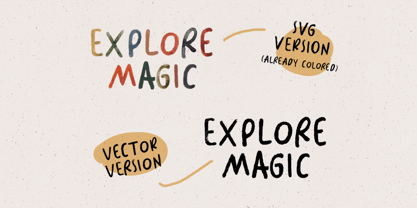 Explore Magic Font Poster 5