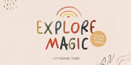 Explore Magic Font Poster 1