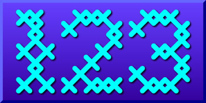 Cross Stitch Basic Font Poster 4