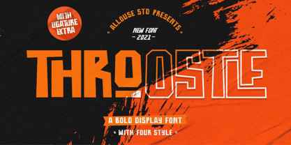 Throostle Font Poster 1