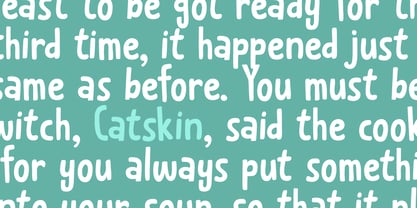 Catskin Font Poster 2