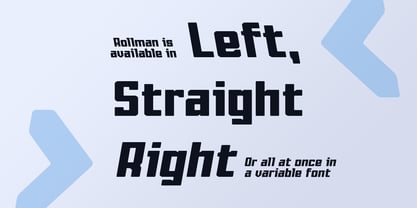 Rollman Font Poster 2