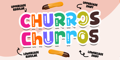 Fried Churros Font Poster 2