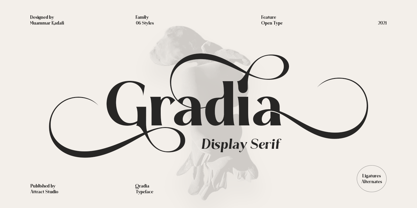 Gradia Font Poster 1