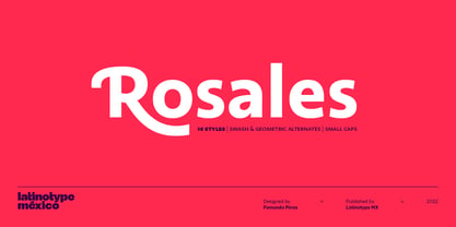 Rosales Font Poster 1