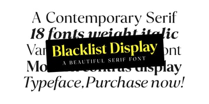 Blacklist Font Poster 11