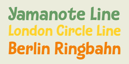 Subway Circle Font Poster 2