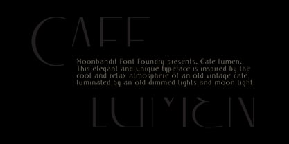 MBF Cafe Lumen Font Poster 2