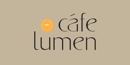 MBF Cafe Lumen Font Poster 1