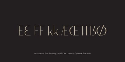 MBF Cafe Lumen Font Poster 5