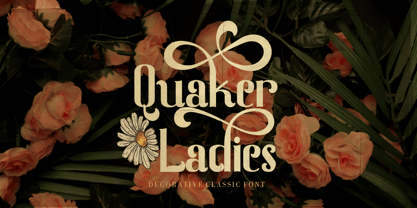 Quaker Ladies Font Poster 1
