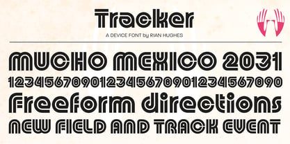 Tracker Font Poster 8