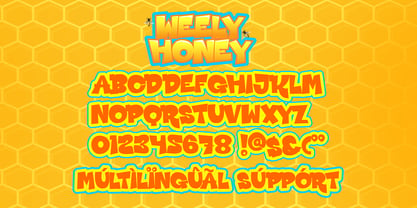 Weely Honey Font Poster 2