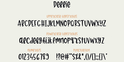 Debbie Font Poster 6
