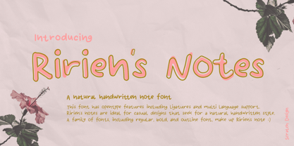 Ririen Notes Font Poster 1
